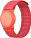 By Qubix Qubix AirTag nylon loop bandje - M/L - Rood
