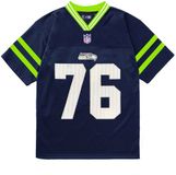 New Era Seattle Seahawks Jersey Obsidian Blue Polyester Lente/Zomer 2025