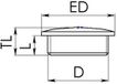 Wiska 10063153 EMVS 20 Blindstop Slagvast M20 Metaal Natuur 100 stuk(s)