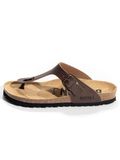 Bayton Teenslippers 'MERCURE' sand / chocoladebruin