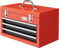 DURHAND Gereedschapskist Metaal Rood 45x24x27 cm