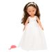 Colorbby 47447 Mara pop met scharnier, 32 cm, inclusief kam, realistische poppen, jouets pour enfants de 3 ans, cadeau de Noël pour enfants