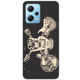 Xiaomi Bedrukt siliconen hoesje compatibel met Xiaomi Redmi Note 12 5G, Xiaomi Poco X5 Stay rock