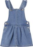 Vertbaudet Salopettejurk baby's van denim met schouderbandjes met ruche
