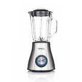 Haeger LQ-600.007A blender 1,5 l Blender voor op aanrecht 600 W Zwart, Roestvrijstaal, Transparant