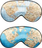 Kikkerland Slaapmasker - Wereldkaart design
