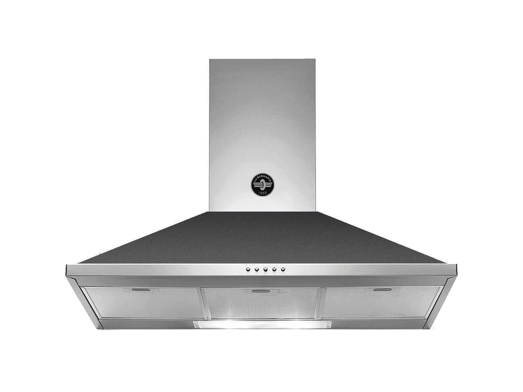 Bertazzoni La Germania KPL90PLAG1NEA - Afzuigkap - Zwart - 600 m³/uur - A