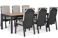 Lifestyle Garden Furniture Lifestyle Vivaro/Allungo dining tuinset 7-delig