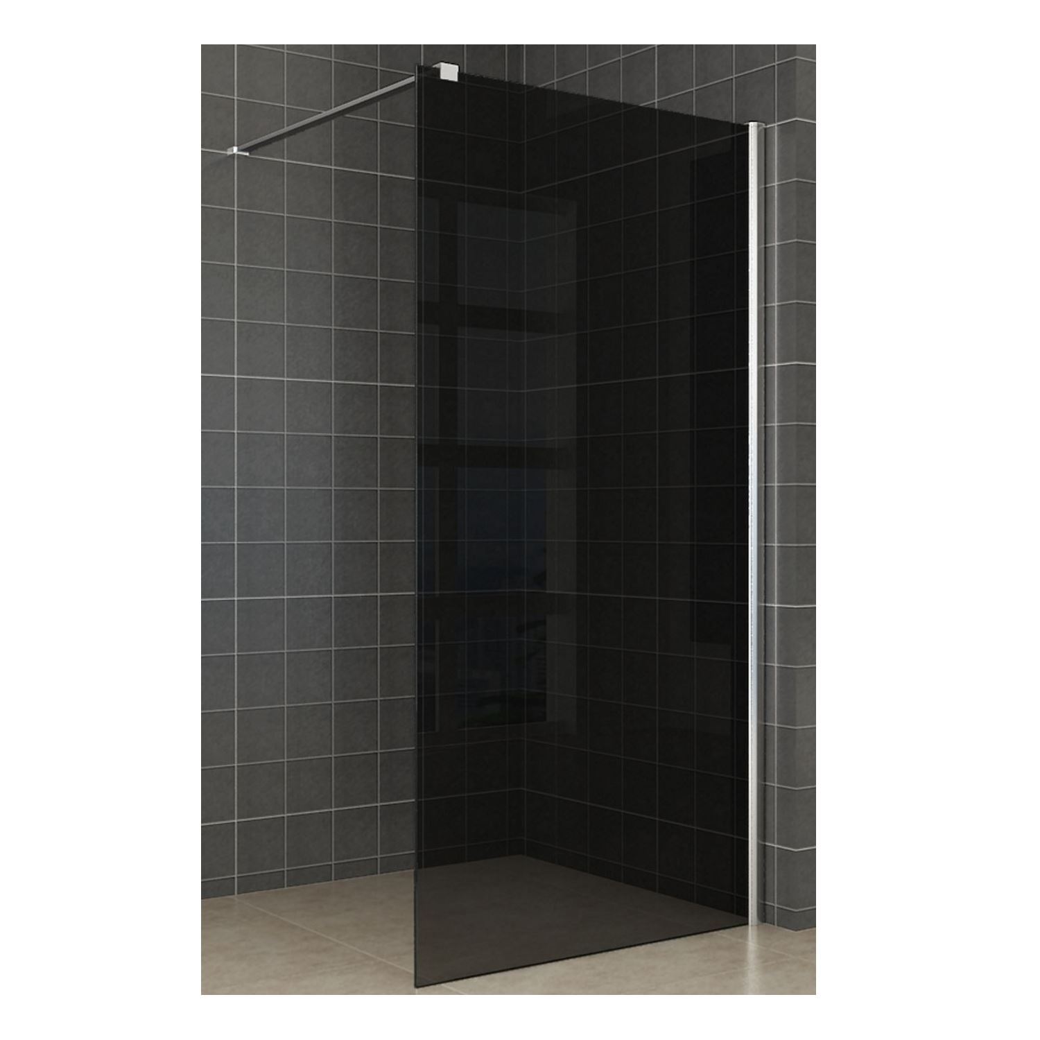 Wiesbaden Inloopdouche Rookglas 120x200 met Nano coating