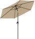 LifeGoods Parasol - Tuin - Ø270 cm - 30° Kantelbaar - Waterdicht - Taupe