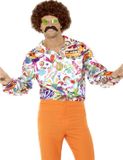 Smiffys Smiffy Jaren 60 Hippie Blouse Groovy - Maat L