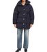 Tommy Hilfiger WW0WW44133 Korte gewatteerde marinejas (M/L), Blauw, Casual, Gerecycled nylon, Marineblauw