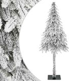 vidaXL Kunstkerstboom Wit 58 x 58 x 120 cm Polyethyleen en Metaal
