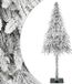 vidaXL Kunstkerstboom Wit 58 x 58 x 120 cm Polyethyleen en Metaal