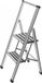 Wenko Trapladder aluminium 2 tredes zilver