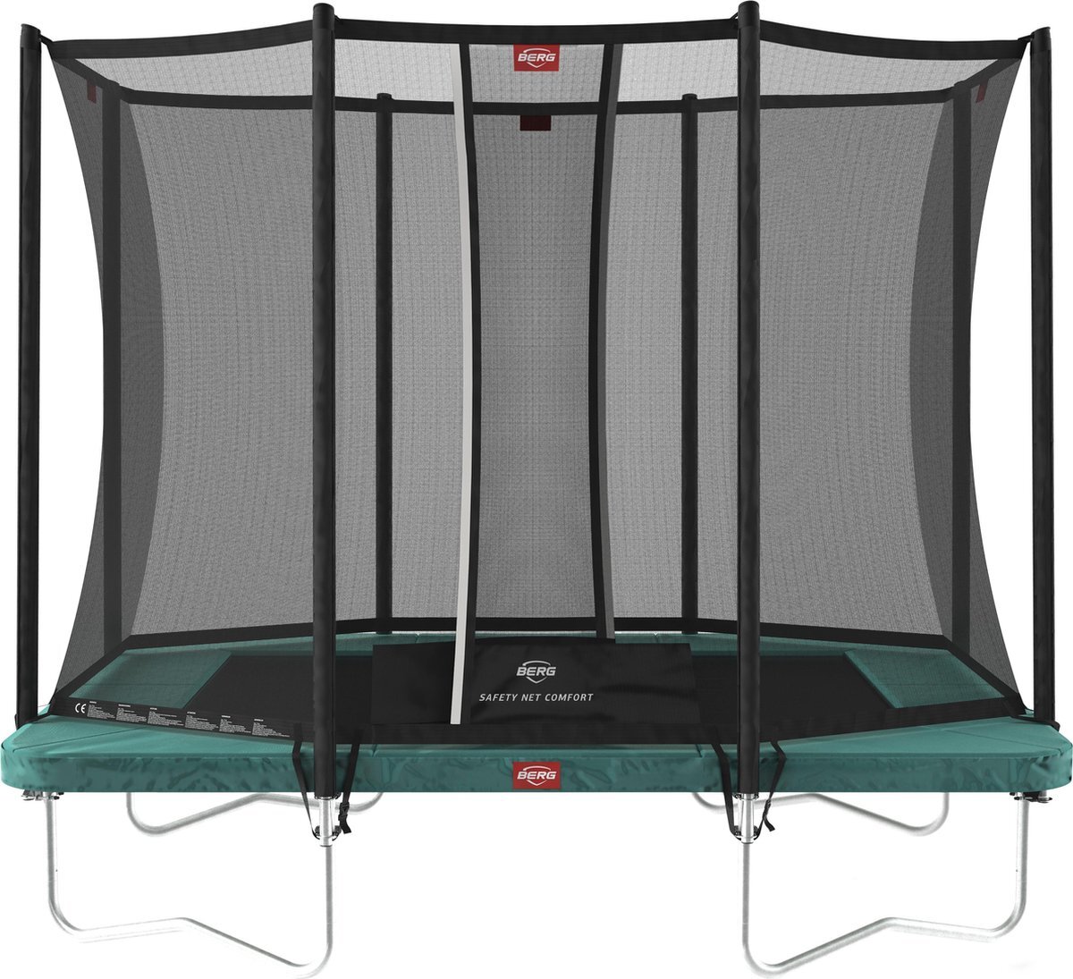 Berg Ultim Favorit trampoline Regular 280 cm groen + Safety Net Comfort