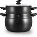 Swiss Haus CCP26M Casserole à vapeur Induction - Ø 26 cm / 11 Litres - Noir