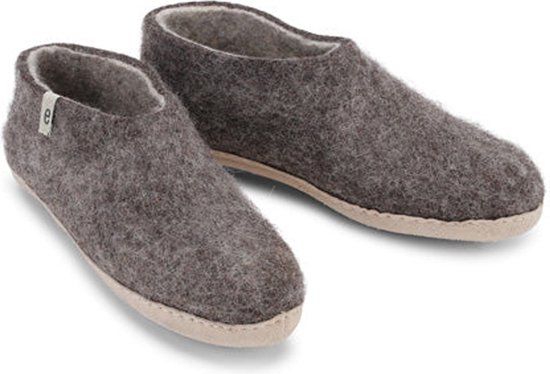 Bruine Unisex Sloffen - Maat 36 - Wol - Zachte Zool
