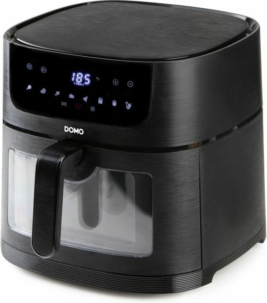 DOMO DO543FR Airfryer XXL - 8L - Heteluchtfriteuse met Kijkvenster - Zwart