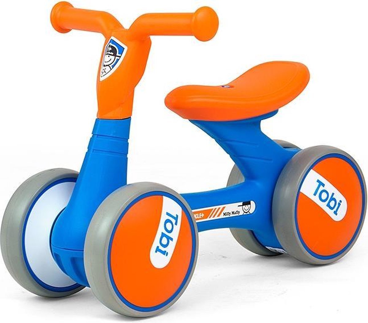 Milly Mally Loopfiets Tobi - Loopfiets - Jongens en meisjes - Blauw;Oranje