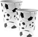 Santex Voetbal Thema Feest Wegwerp Bekertjes - 20 Stuks - 270 ml - Wit Karton