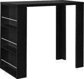 en.casa Bartafel met ingebouwde planken 117x57x106,5 cm zwart