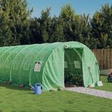 vidaXL Tuinkas met stalen frame, groen, 66 m², 22x3x2 meter