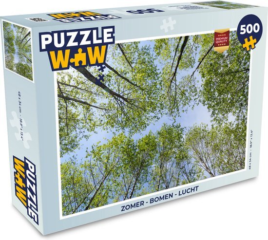 MuchoWow Puzzel Zomer - Bomen - Lucht - Legpuzzel - Puzzel 500 stukjes