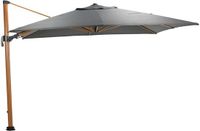 Garden Impressions Hawaii Big Pole II parasol déporté 350x350 teck/gris anthracite royal