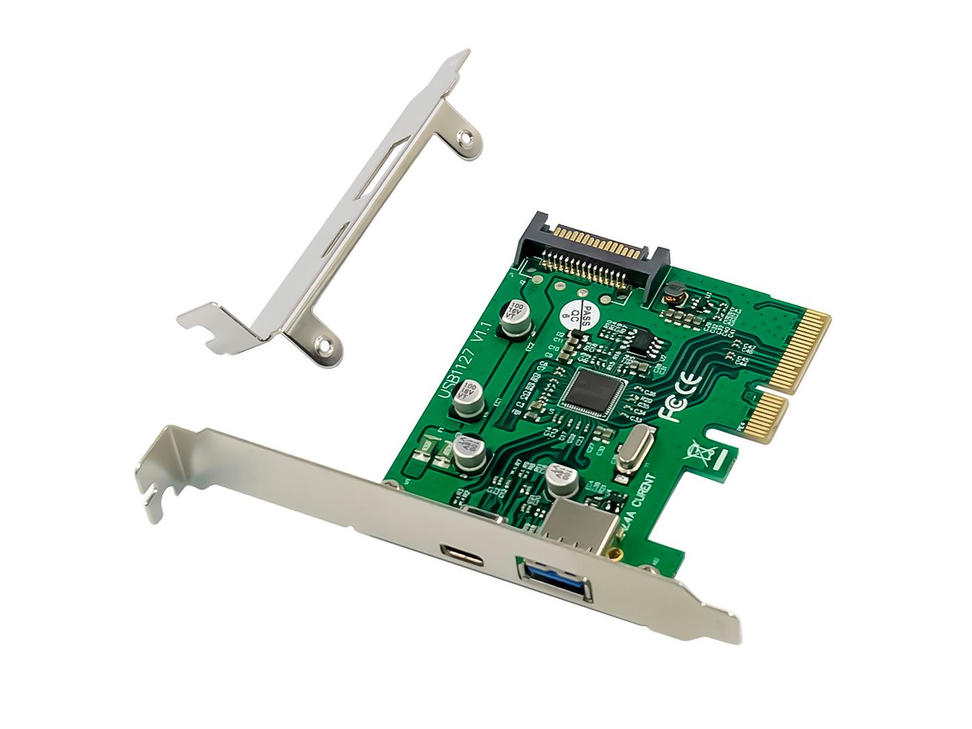 Conceptronic EMRICK09G - Interfacekaart/adapter - Groen