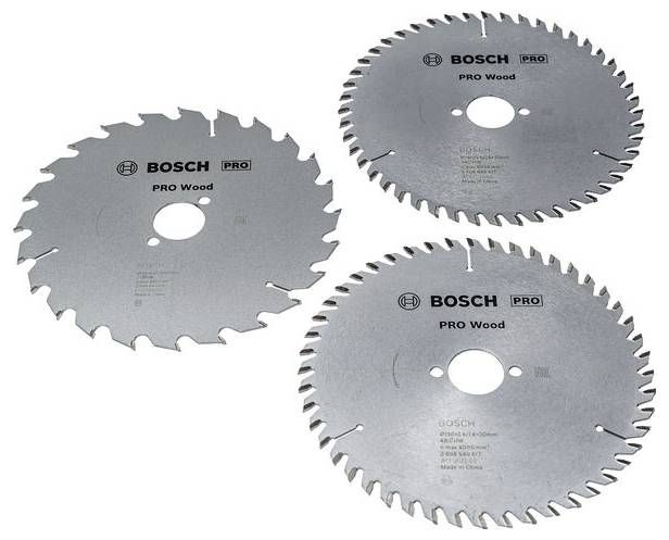 Bosch Accessoires PRO Wood Cirkelzaagbladen | 190 mm | 3 stuks - 2608644731