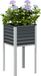 Maison Exclusive - Pot de plante de jardin, anthracite, 45 x 45 x 88 cm, acier