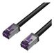Icecat S/CONN netwerkkabel Zwart, Paars 0,25 m Cat6a S/FTP (S-STP) Rond