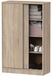 Armoire multifonctionnelle, 120x74x33 cm, blanc, avec portes coulissantes