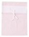 Filet Ospedale pasgeboren babytas met geborduurde Aida stof insert 100% katoen roze
