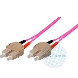 Tecline OM4-vezel LWL-kabel (50/125 µm, 5,0 m) Erikaviolet