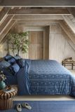 Pip Studio Rosa Rani dekbedovertrek - Lits-Jumeaux - 240 x 200/220 cm - Donkerblauw