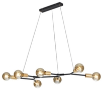 Trio Hanglamp Cross 7-lichts Zwart 306700732