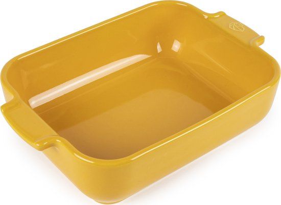 Peugeot Appolia Ovenschaal 25 cm - Saffraangeel - Rechthoek