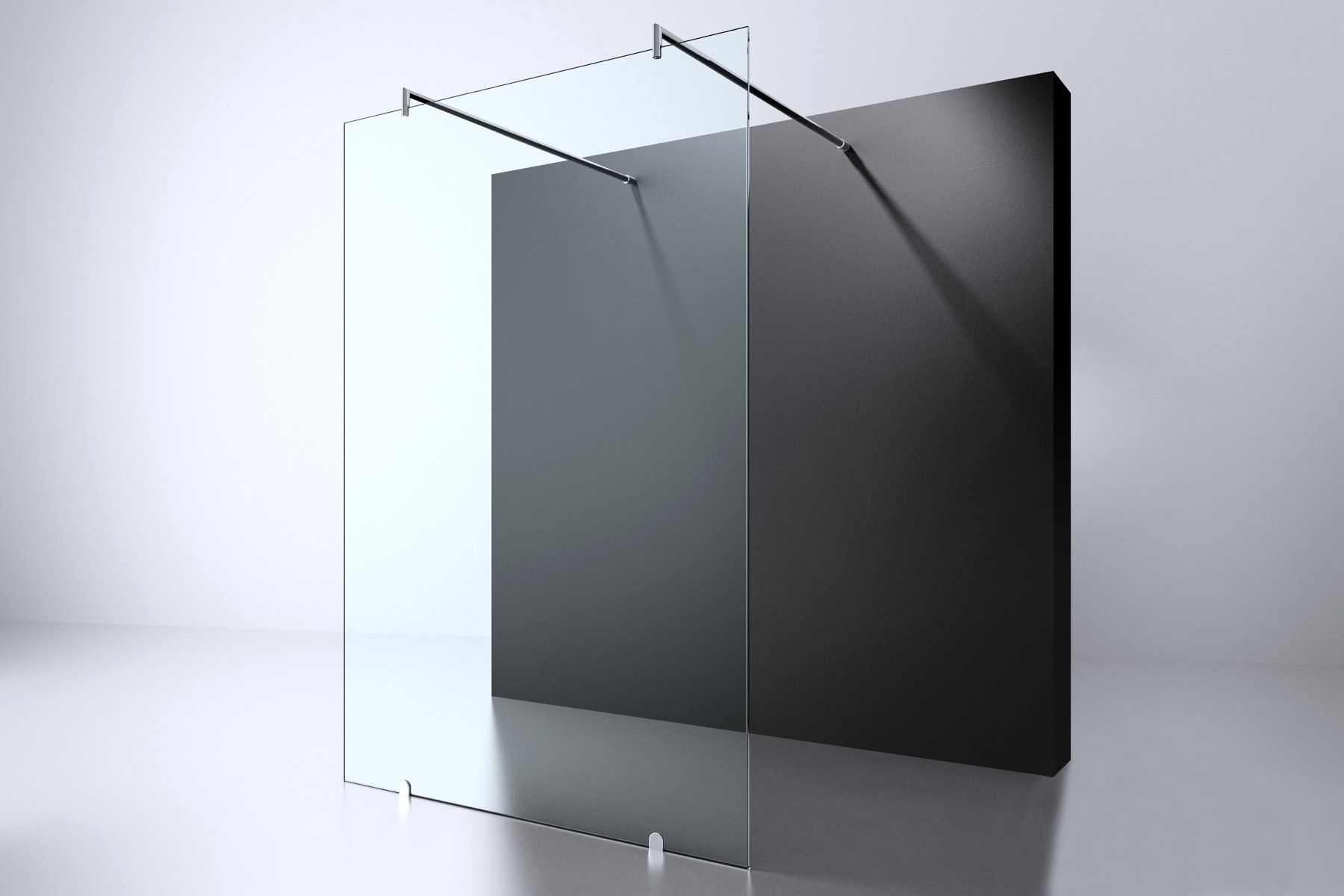 Best Design Erico Vrijstaande Douchewand 120x200cm - Anti-Kalk - Transparant