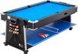 VEVOR Combinatie van 3 speeltafels: Airhockeytafel, Biljarttafel en Tafeltennistafel