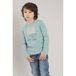 TYGO & vito jersey rechtvallende longsleeve met print - lichtblauw
