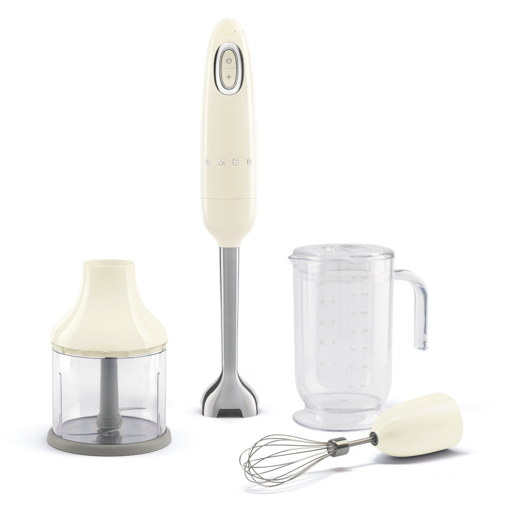 SMEG HBF03CREU - Staafmixer - Crème - 700W - Met accessoires