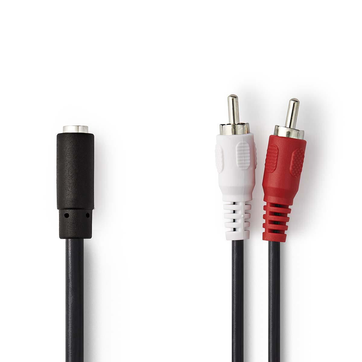 Nedis CAGB22255BK02 - Audio kabel - 0,2 m - Zwart