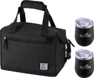 Brisby Sac isotherme 12L Noir + Brisby Tasse isotherme Set Noir