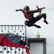 RoomMates Spider-Man Miles Morales autocollants muraux géants à décoller et à coller, 1 feuille 91,4 x 44,2 cm, noir, rouge - RMK3921GM