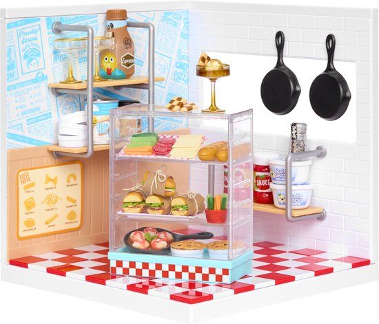 Miniverse™ Make It Mini Spaces™ Pizzawinkel - Knutselset - Bouwpakket