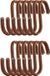 Brute Strength Leren S-haken Cognac 12 stuks