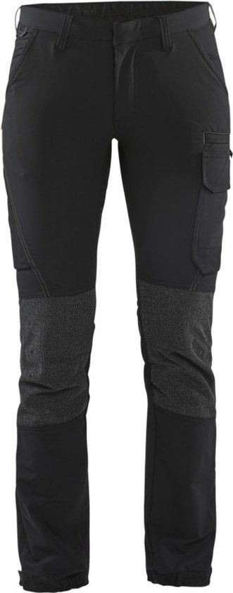 Blåkläder Dames Service werkbroek 4-weg stretch 7122-1645 - Zwart/Donkergrijs - C46