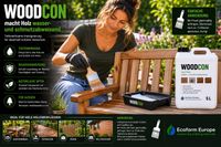 Woodcon 5 Litres - Agent d'imprégnation pour bois - Transparent - 40 m²